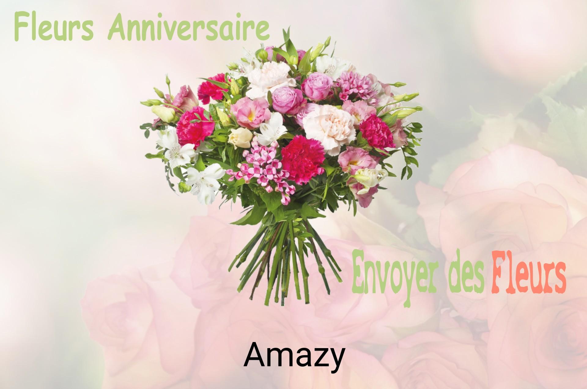 Bouquet de fleurs d’anniversaire livré à Amazy